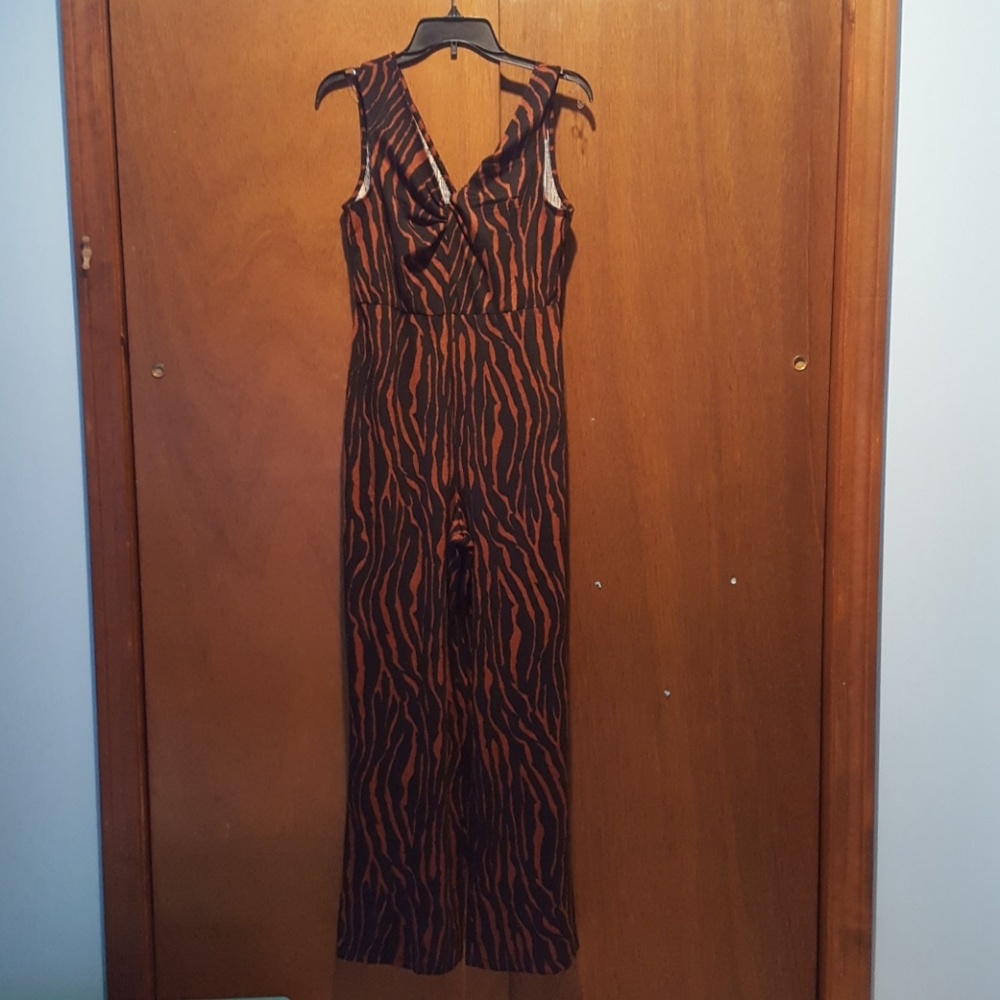 Animal print jumpsuit